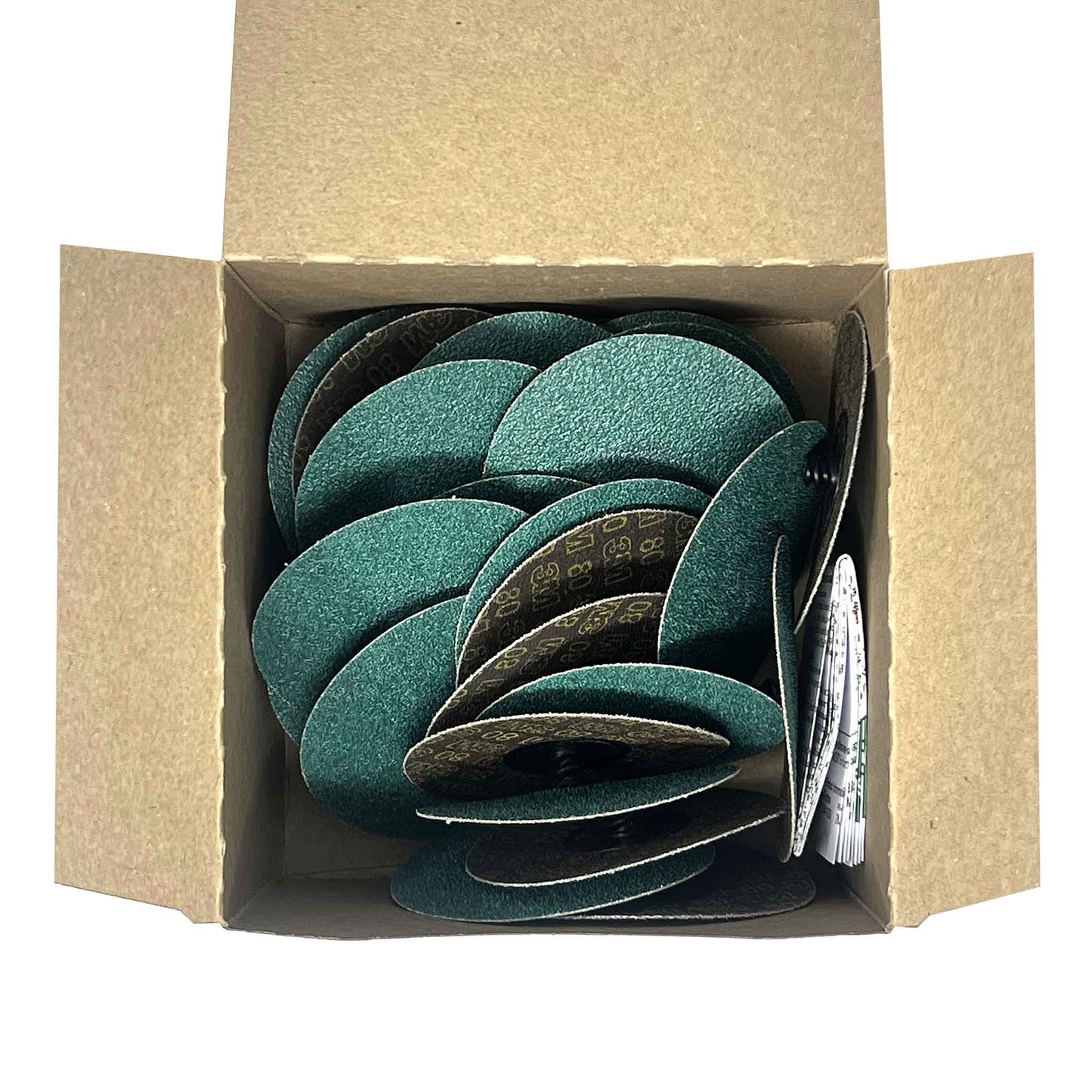 3M 3" Green Corp Roloc Disc 80 Grit 25PK