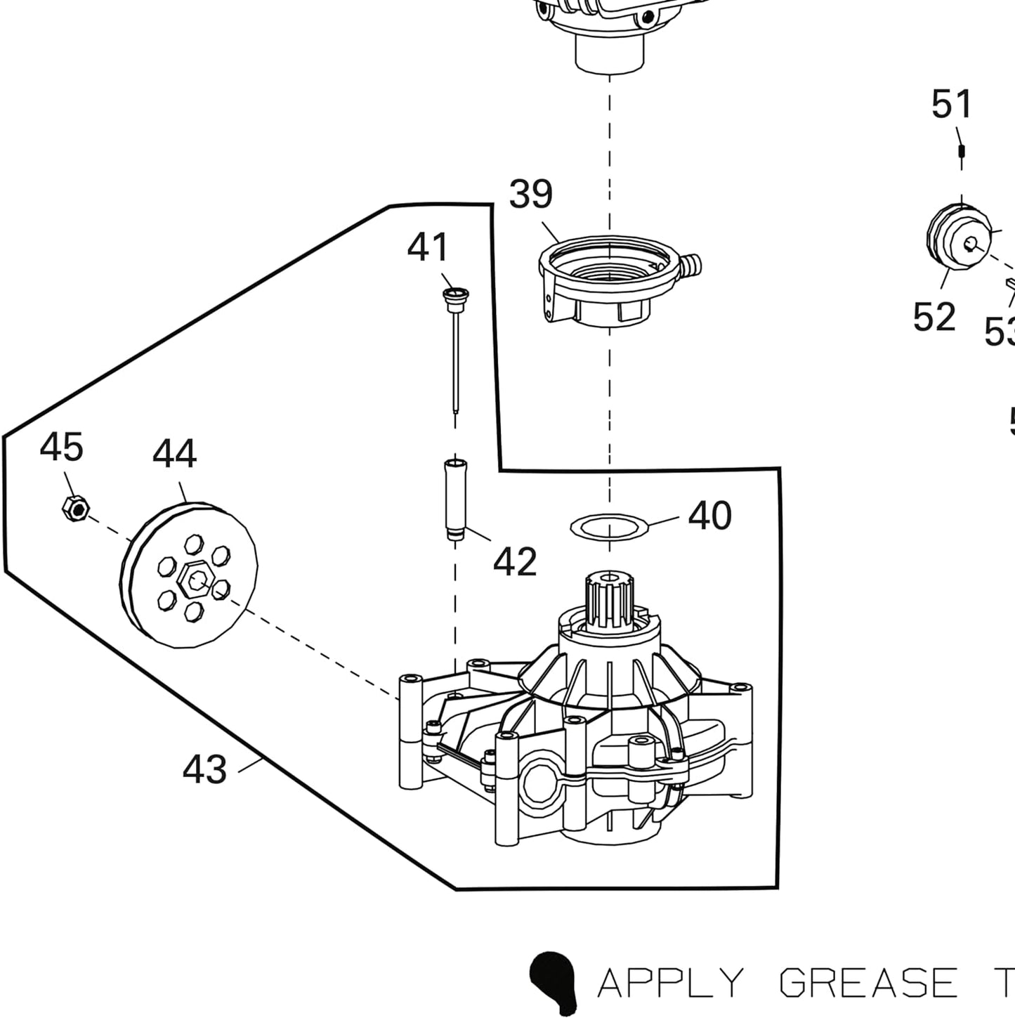 Coats Tire Changer Transmission/Gearbox