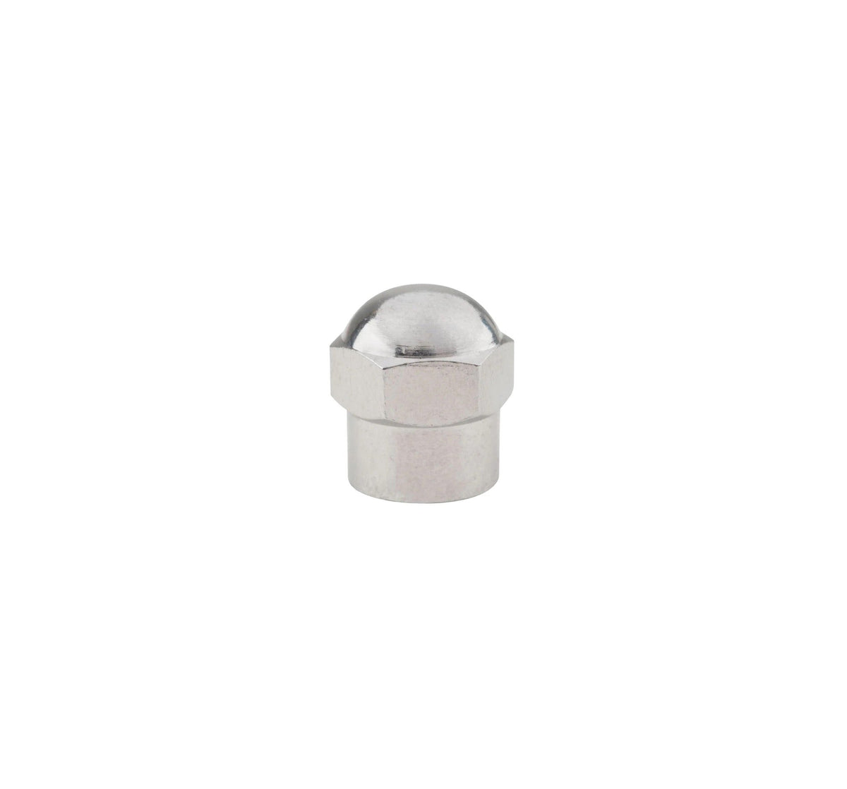 Chromed Plastic Tire Valve Cap - 100/Box