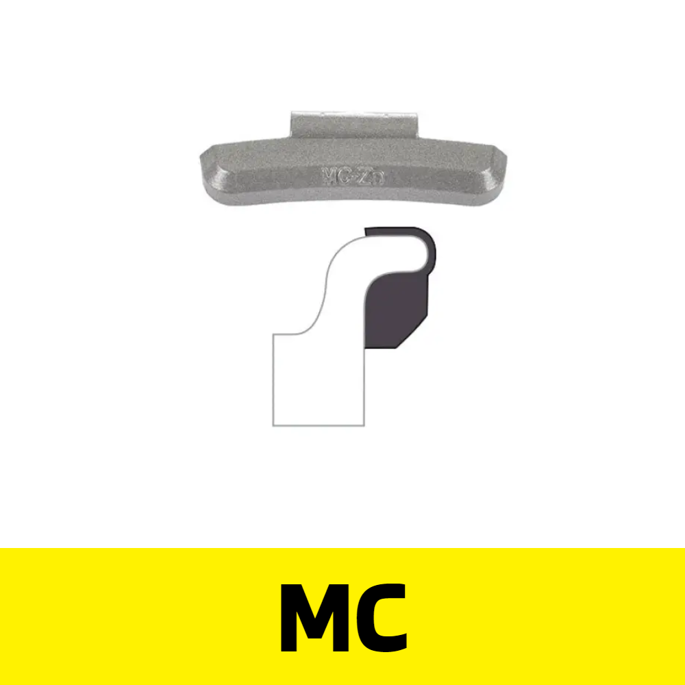Clip-On WW - MC Profile 2.00 oz, Box of 25 - Lead "Yellow"