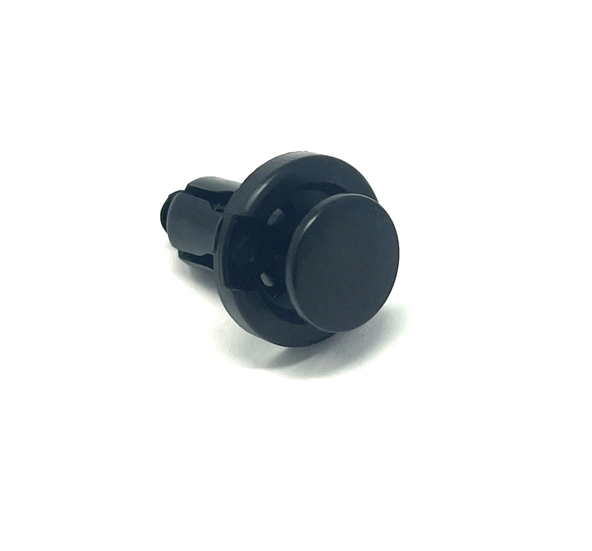 Black Nylon Fender Push Retainer - 10mm Hole 20mm Flange 18mm Stem (Pack of 15)