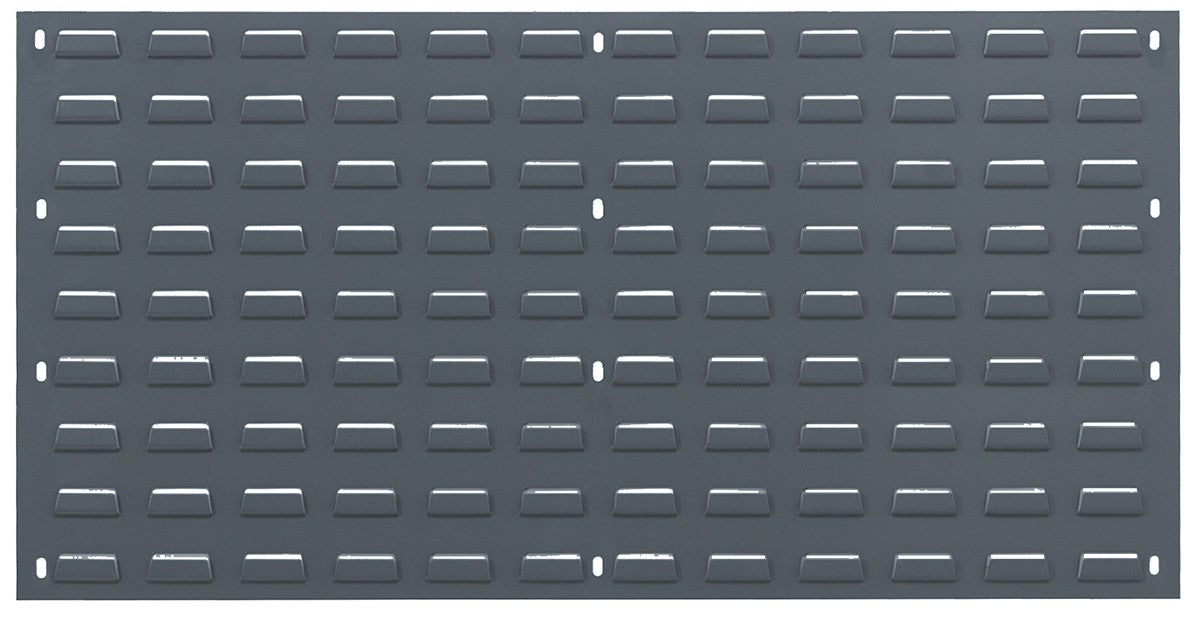 Louvered Panel for Bins - 36" x 19" - Gray - No Bins Included