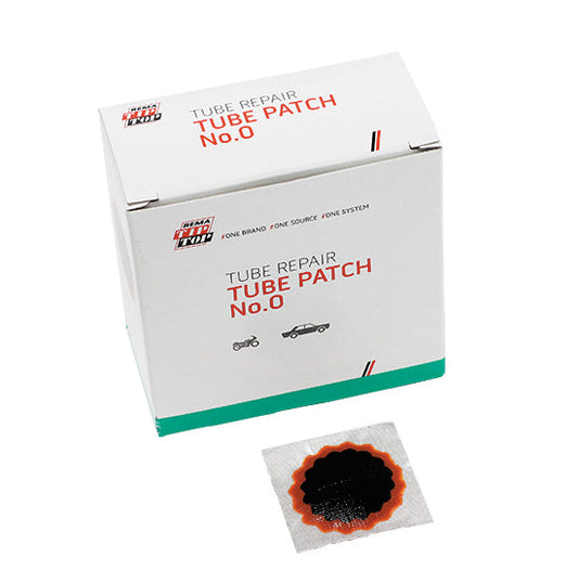 Rema 0 Tube Patch, 1-1/4" Round, Red Edge (100 bx)