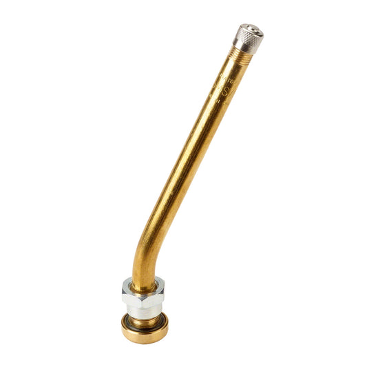 115 MS Brass Truck Tire Valve - 27 Deg. Bend - 25 Pack