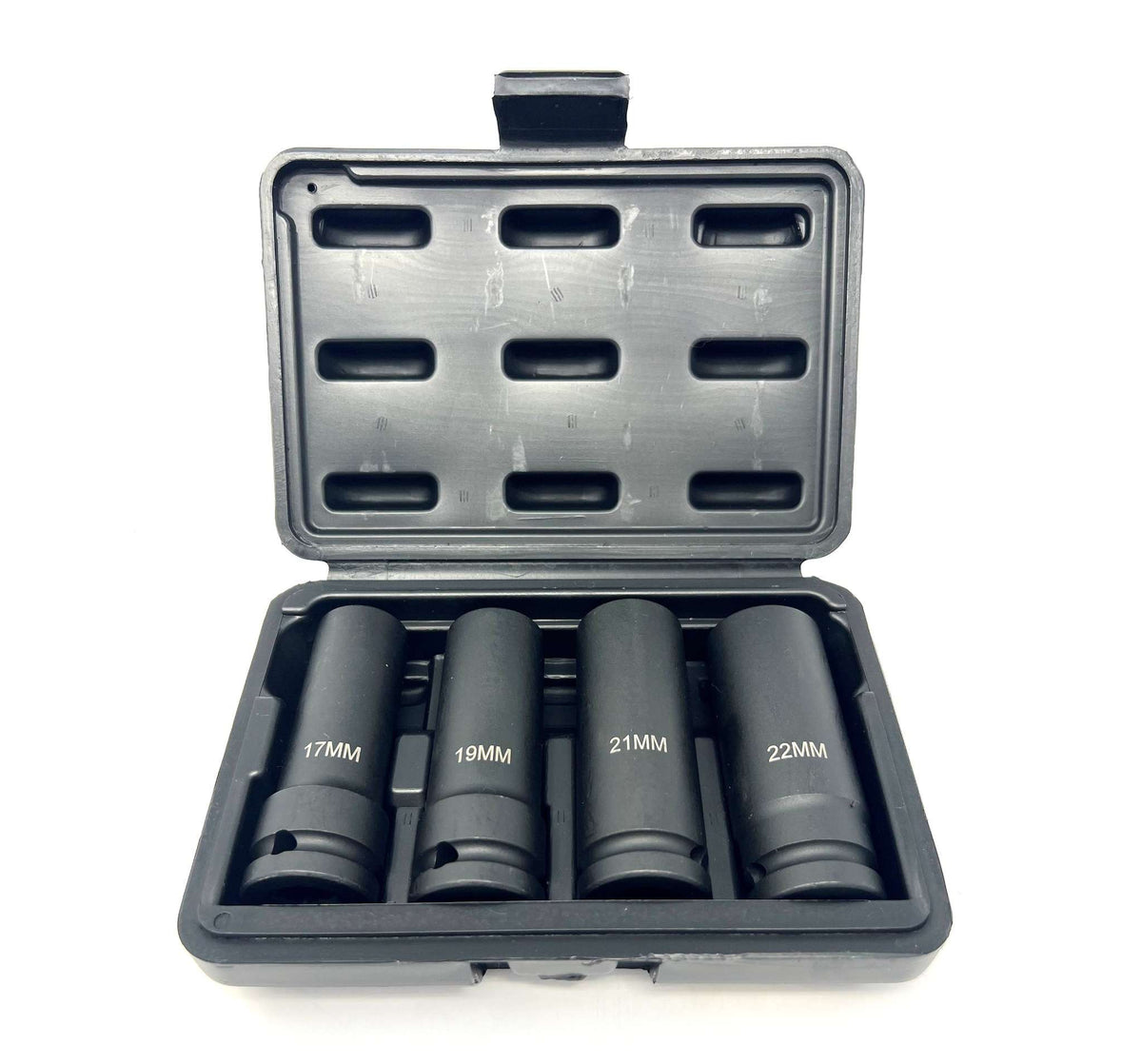 1/2in DR. 4-Piece Flank Bite Damaged Nut Removal Socket Set