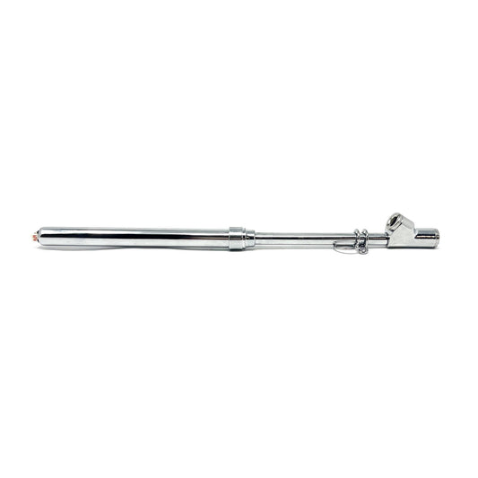Straight-On Dual Foot Air Gauge - 12", 10-150 PSI, Chrome