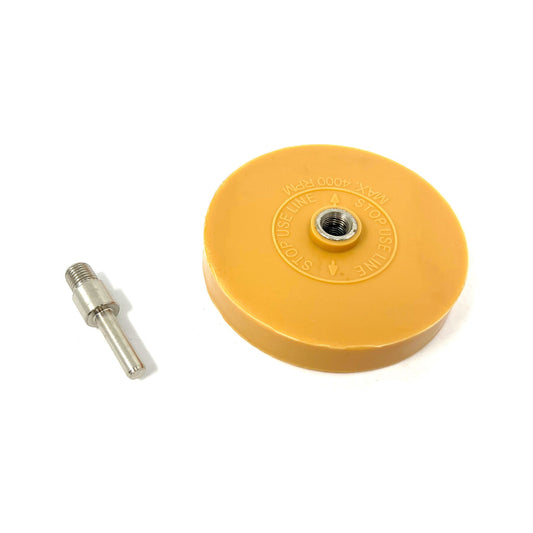 Eraser Wheel for Removing Adhesives - 1/4" Shank