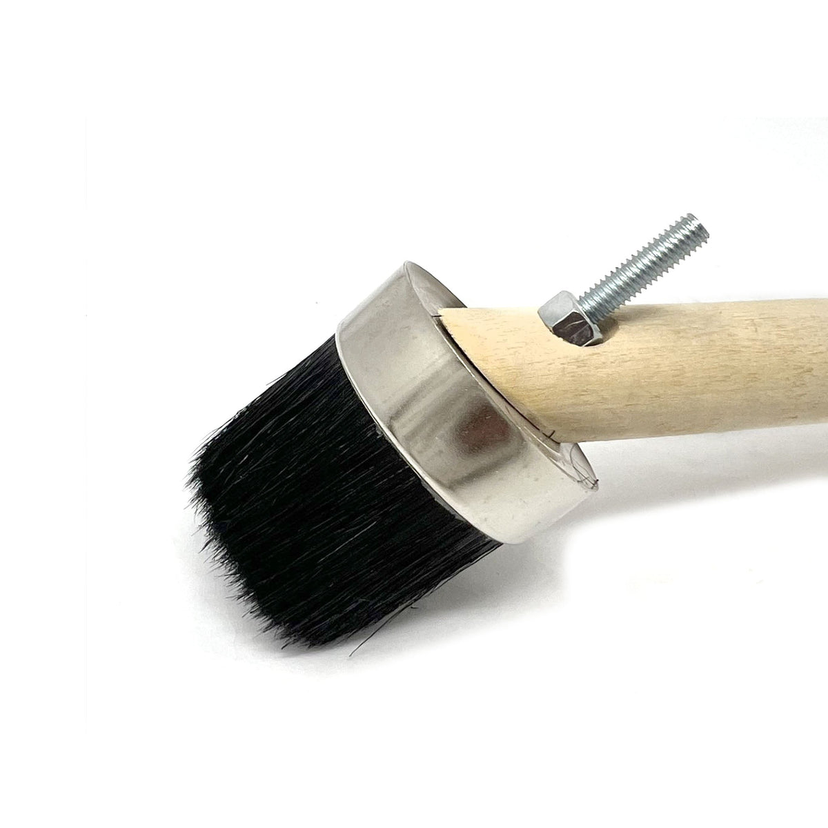 1 3/4" Head Tire Mounting Paste Applicator Brush - Wood Handle