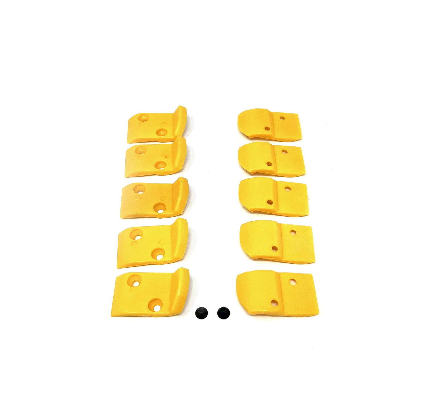 Yellow Rectangular Inserts for Leverless Head Hunter/Corghi - Pack of 10