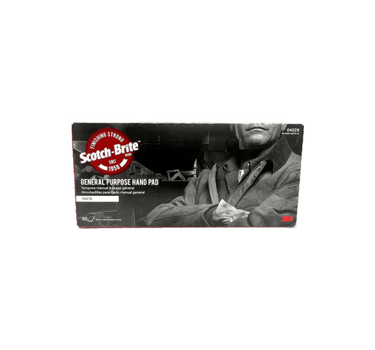 3M Scotch-Brite Maroon Hand Pads, #7447B 6X9 Pads 60/BOX