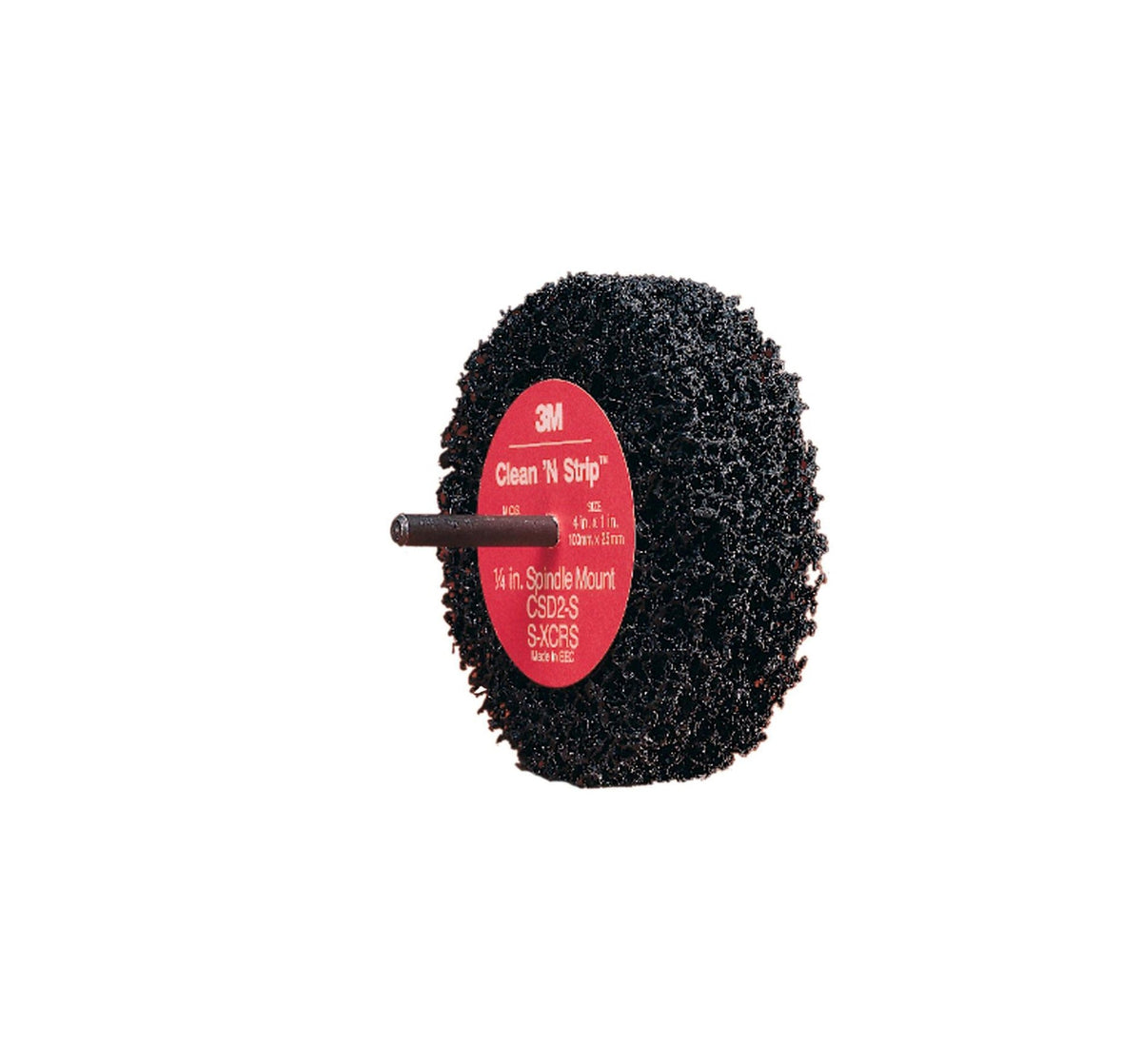 3M Scotch-Brite Clean and Strip Buffing Discs, 4 in, 8,000 rpm, Black/Gray