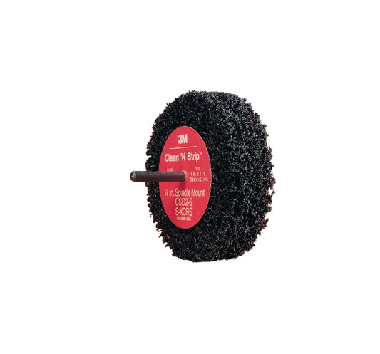 3M Scotch-Brite Clean and Strip Buffing Discs, 4 in, 8,000 rpm, Black/Gray