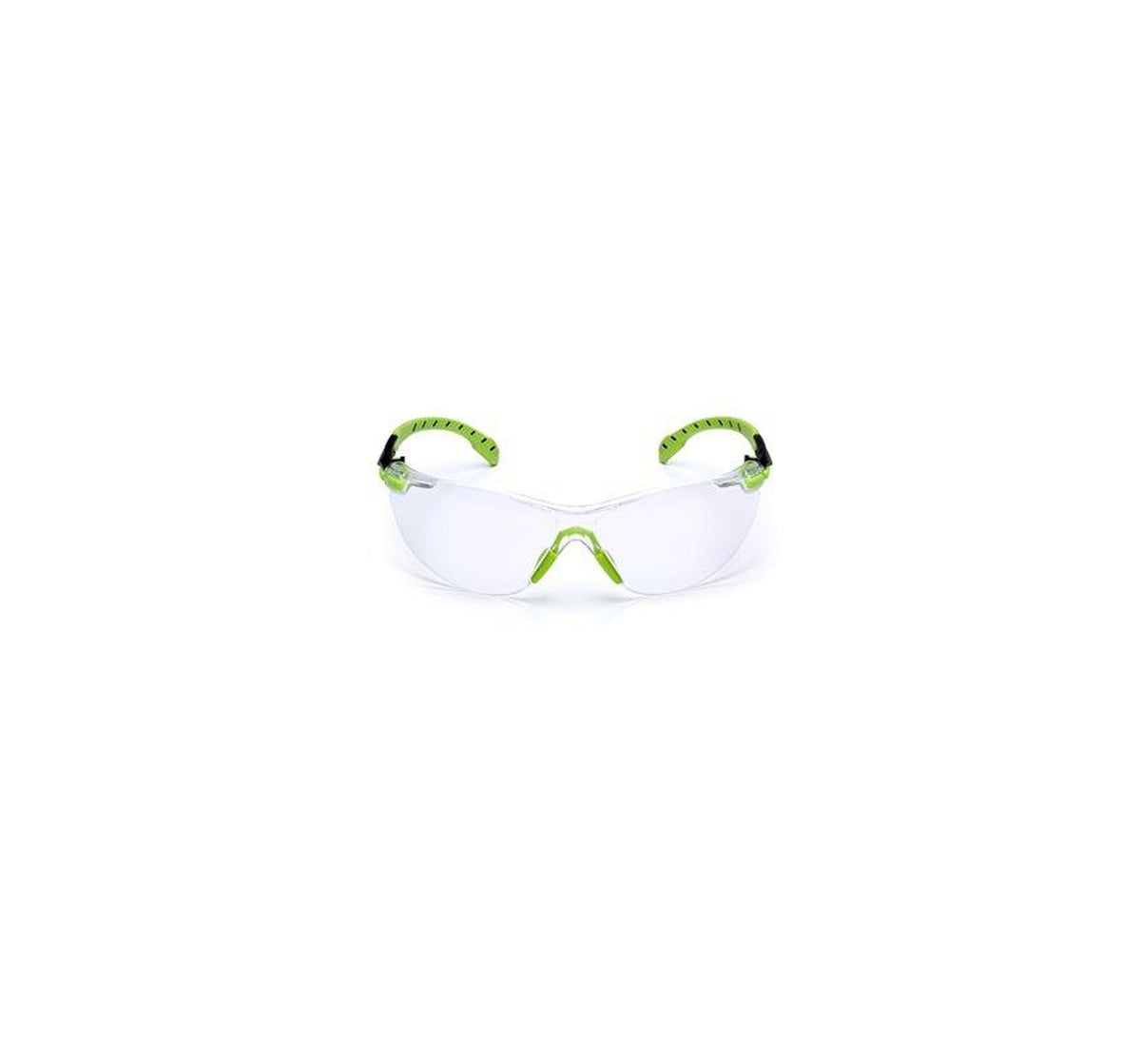 3M Protective Eyewear, Clear Poly Antifog Lens, Green/Black Frame