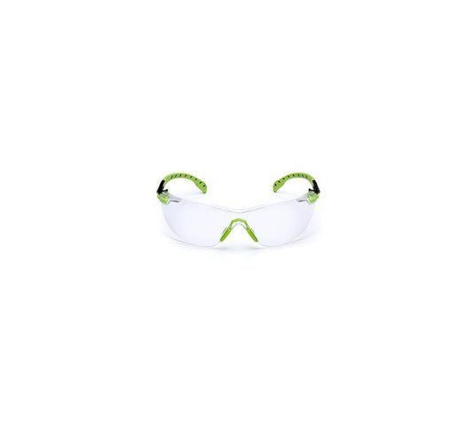 3M Protective Eyewear, Clear Poly Antifog Lens, Green/Black Frame