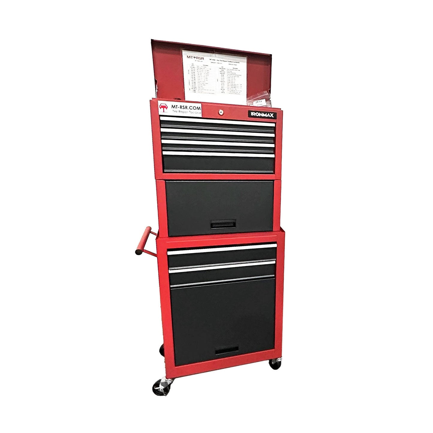 MT-RSR - Rema - Tire Repair Toolbox, w/ Worklight, Tire Spreader, Milwaukee Buffer Kit