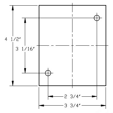 Western Rubber Arm Pad - 4 1/2" x 3 3/4" Rectangular (Pack of 4)