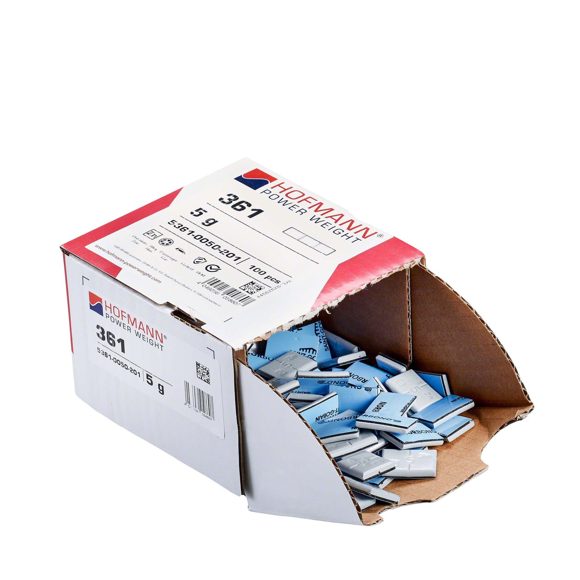 Adhesive Wheel Weight - HPW Type 361 - 5g - Box of 100