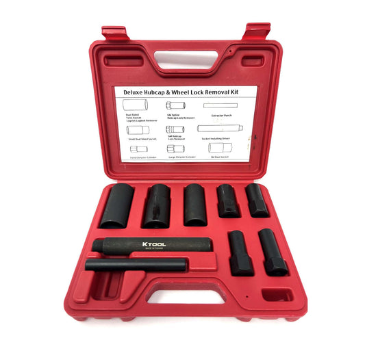 Deluxe Hubcap & Wheel Lock Removal Kit - 9 pc