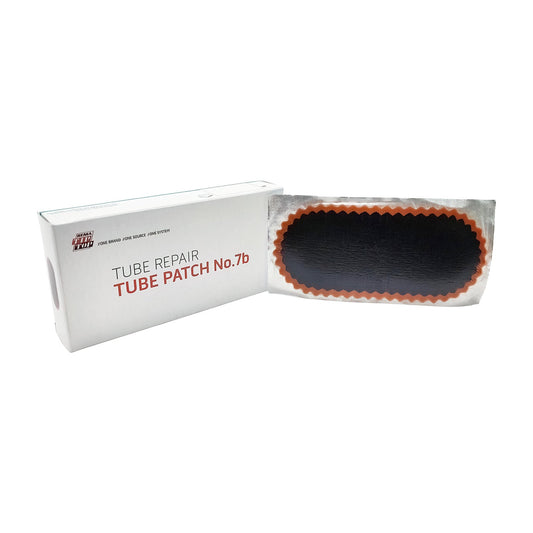 Rema 7B Tube Patch, 6" x 2" Oval, Red Edge (10 bx)