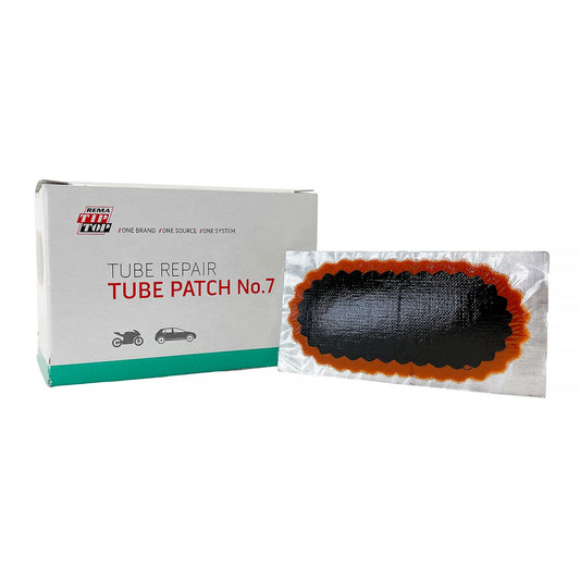 Rema 7 Tube Patch, 3" x 1-1/2" Oval, Red Edge (30 bx)