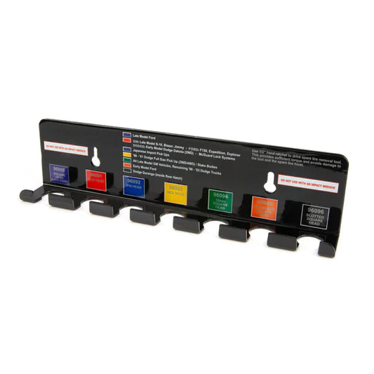 7-Slot Spare Tire Tool Wall Mount