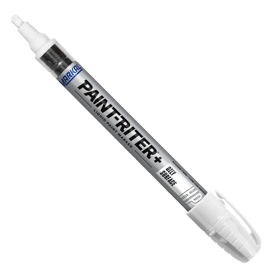 White Markal Paint-Riter Oily Surface Paint Marker - Box of 12
