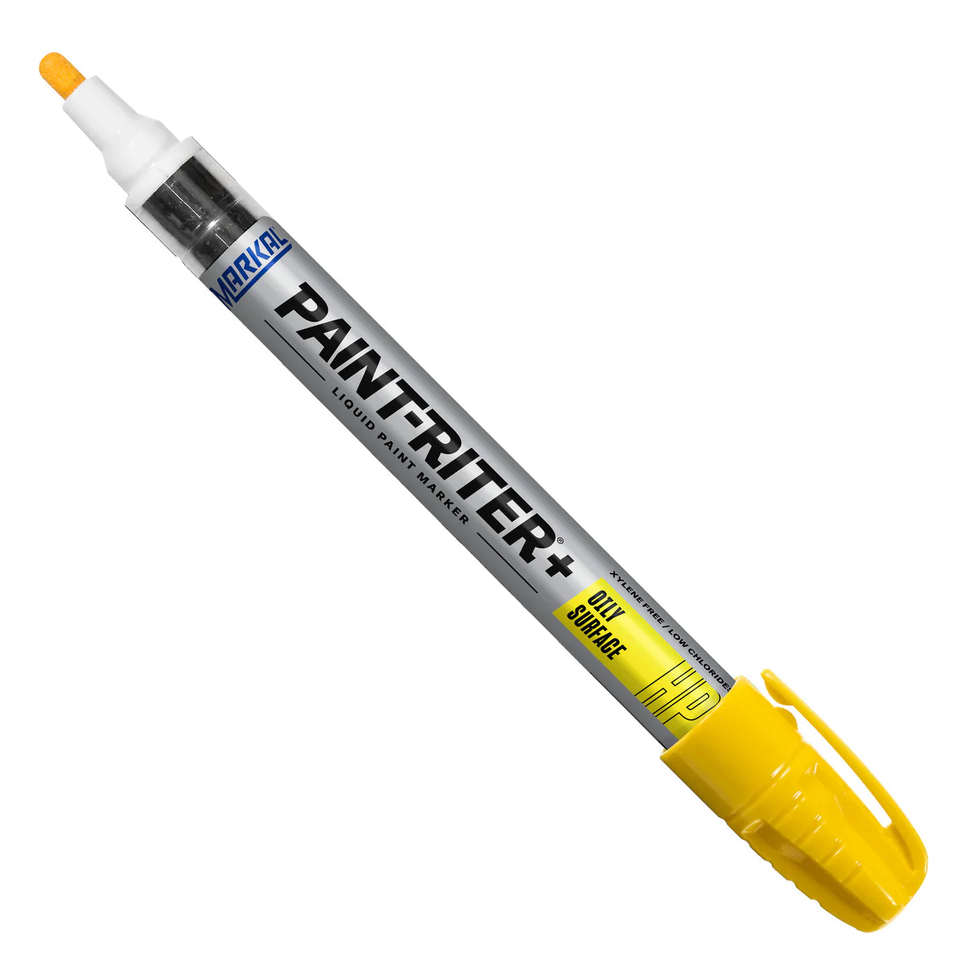 Yellow Markal Paint-Riter Oily Surface Paint Marker - Box of 12