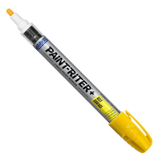 Yellow Markal Paint-Riter Oily Surface Paint Marker - Box of 12