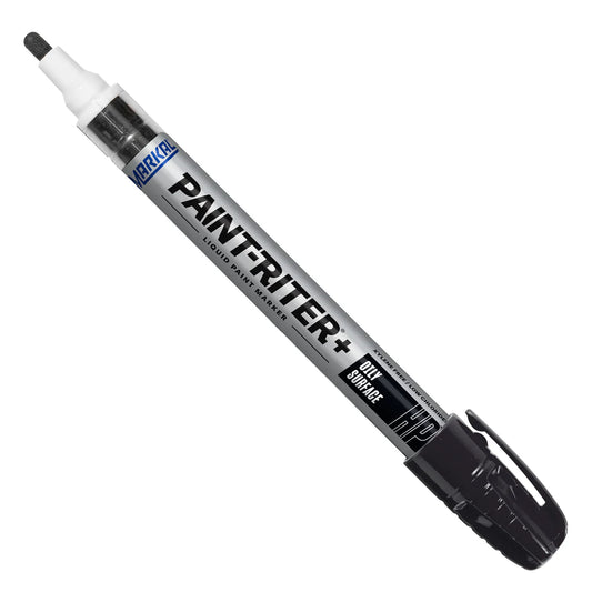 Black Markal Paint-Riter Oily Surface Paint Marker - Box of 12