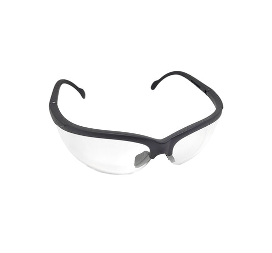 Safety Glasses Glass Frame, Black Frame Anti-Fog.