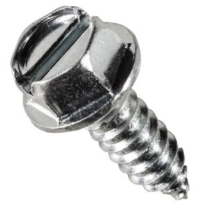 License Plate Screw -14 x 3/4" - 3/8" Head w/ Flathead - 1/2" Washer - 50 pk