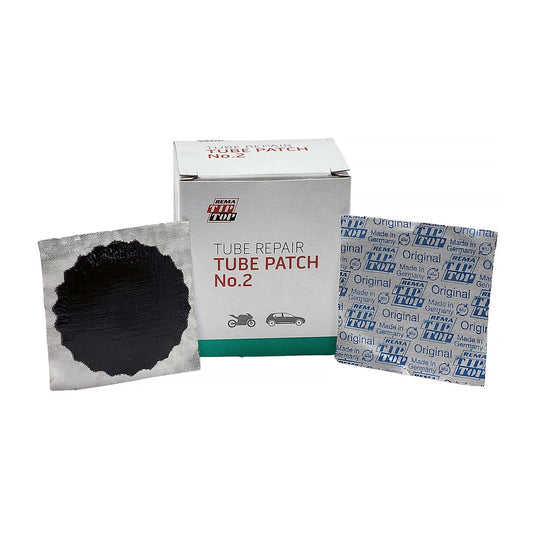 Rema B-2 Tube Patch, 1-3/4" Round, Black Edge (30 bx)