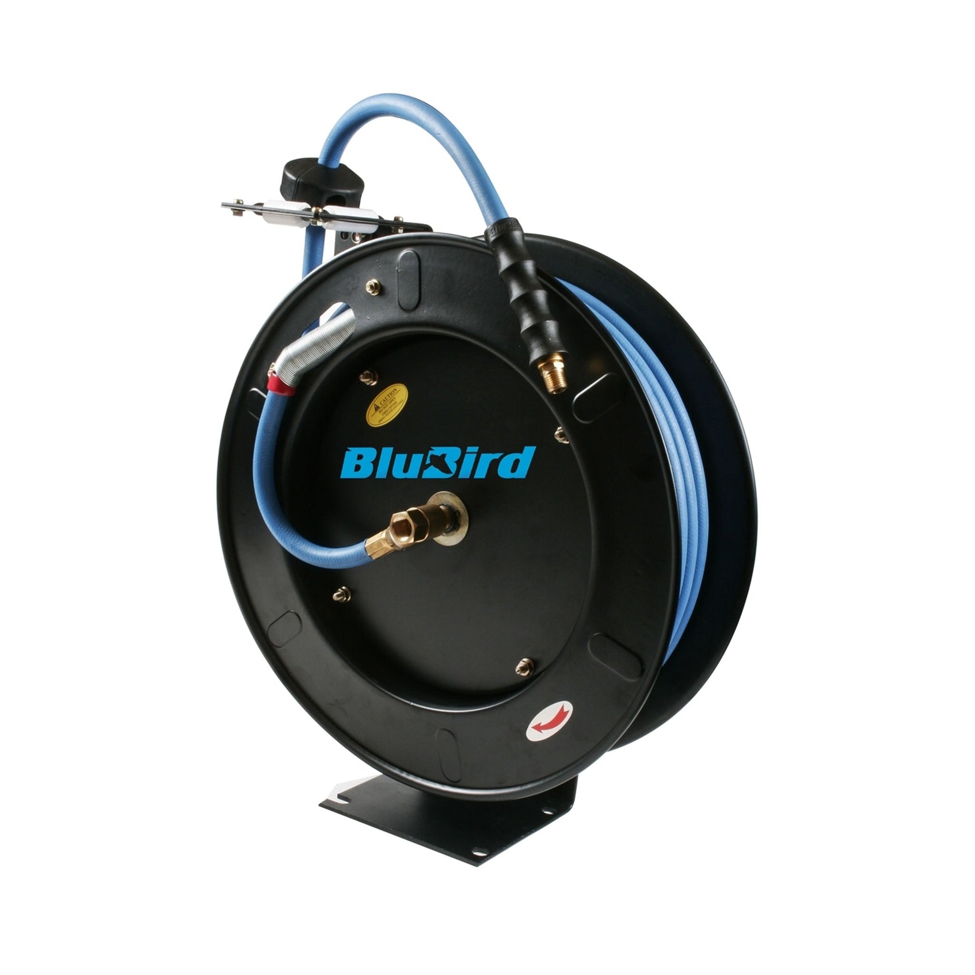 Blu-Bird Air Hose Reel - 3/8" x 50' 3/8 MPT w/ 1/4" Reducer - 300 PSI