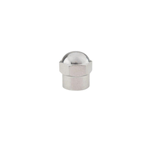 Chromed Plastic Tire Valve Cap - 100/Box