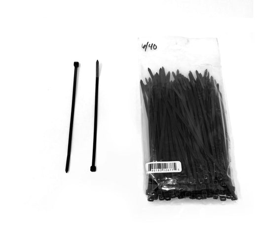 Cable/Zip Tie - Black, 6", 40 lb Capacity