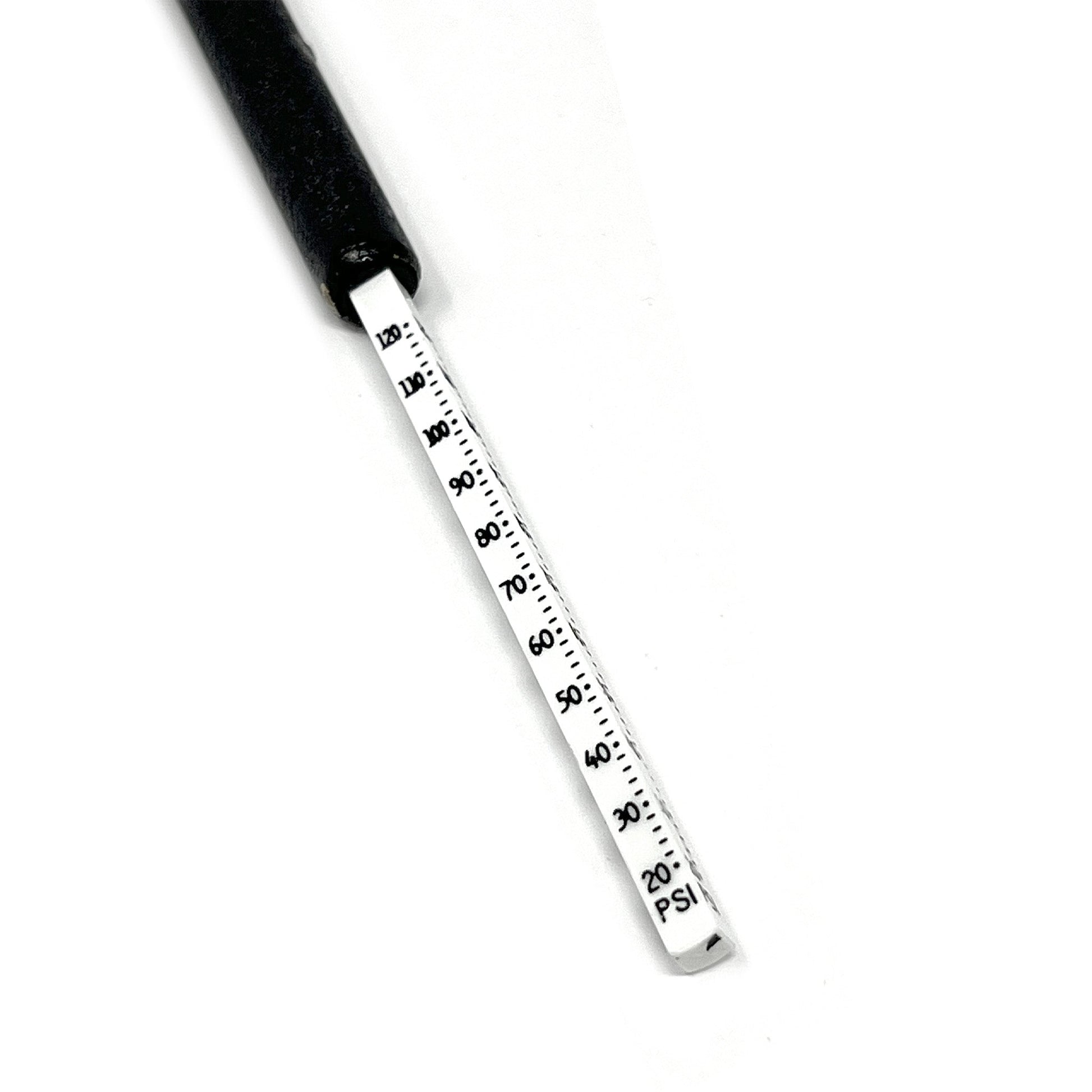 Straight-On Dual Foot Air Gauge - 20-120 PSI, Black