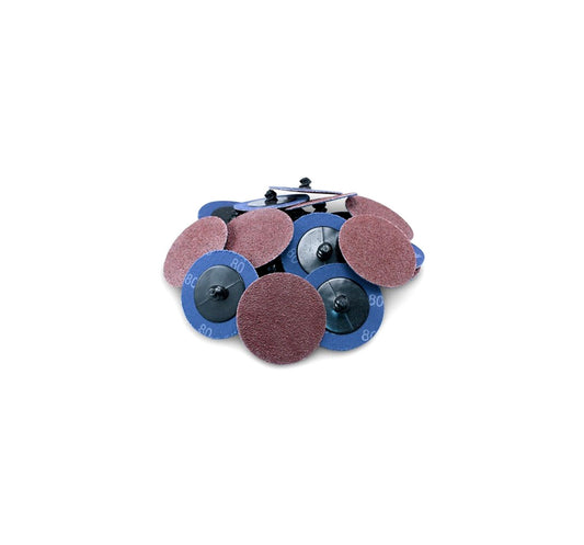 2" Aluminum Oxide Surface Discs - Roloc Style 80 Grit (25 bx)