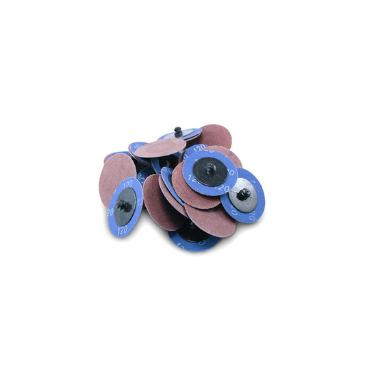 2" Aluminum Oxide Surface Discs - Roloc Style 120 Grit (25 bx)