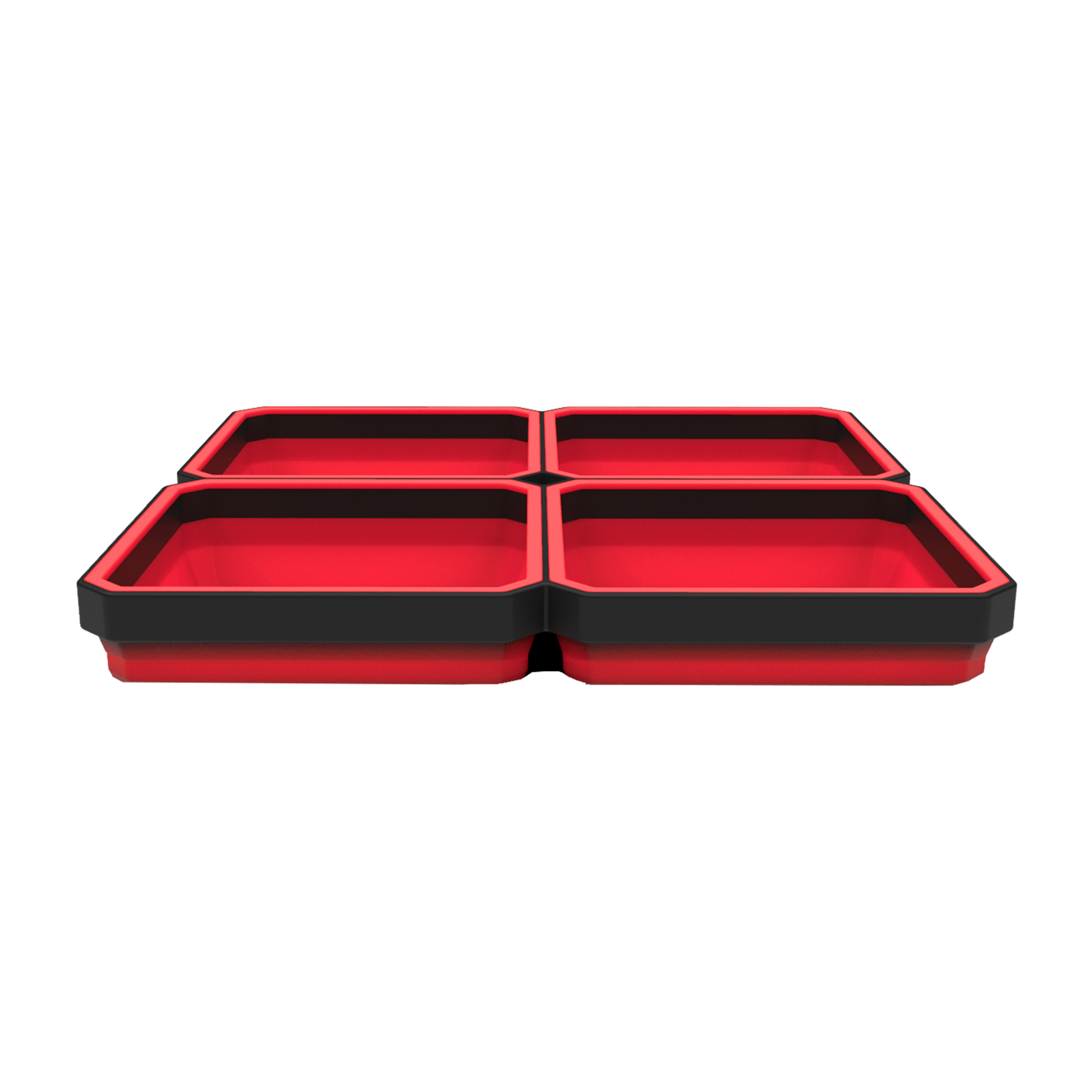 Large Expandable Magnetic Parts Tray - Red