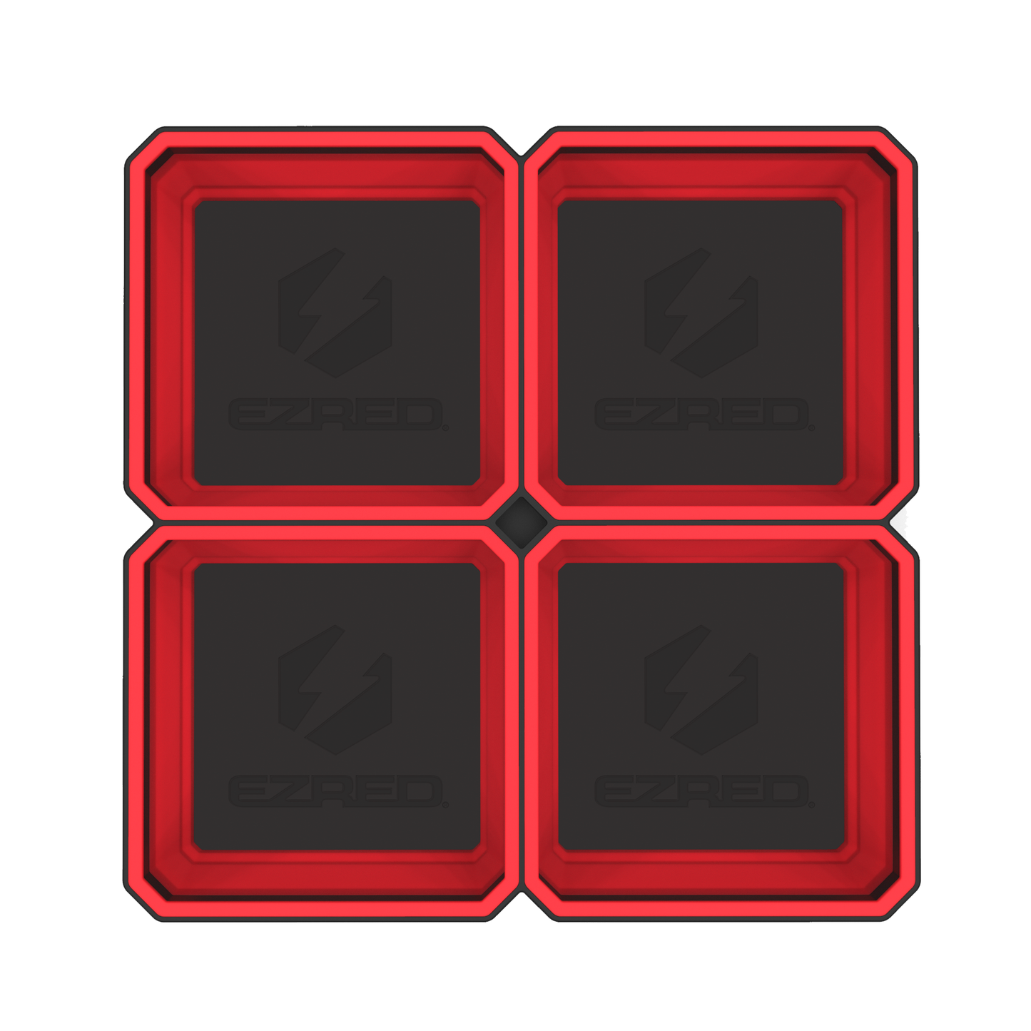 Large Expandable Magnetic Parts Tray - Red