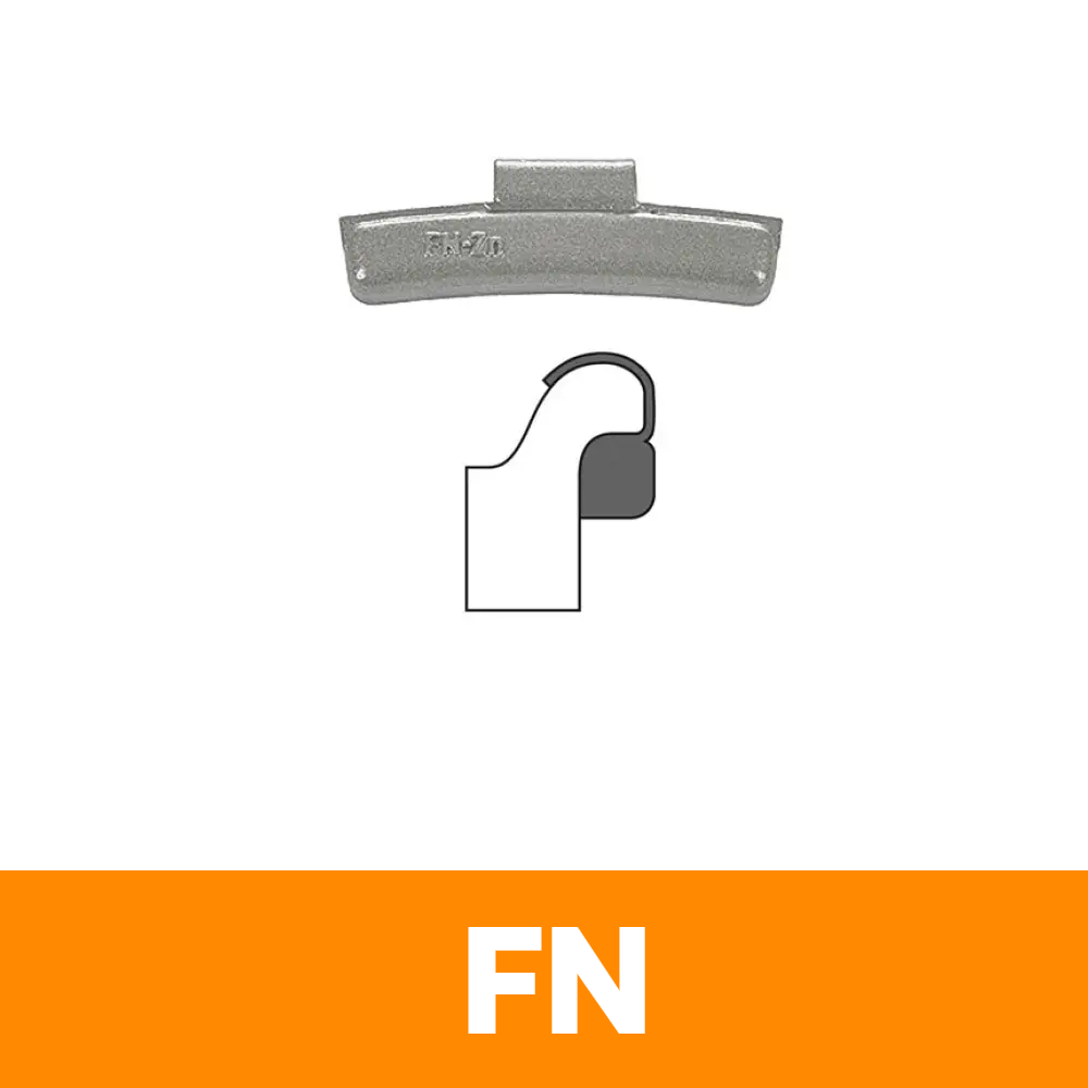 Clip-On WW - FN Profile 35 g, Box of 25 - Lead "Orange"