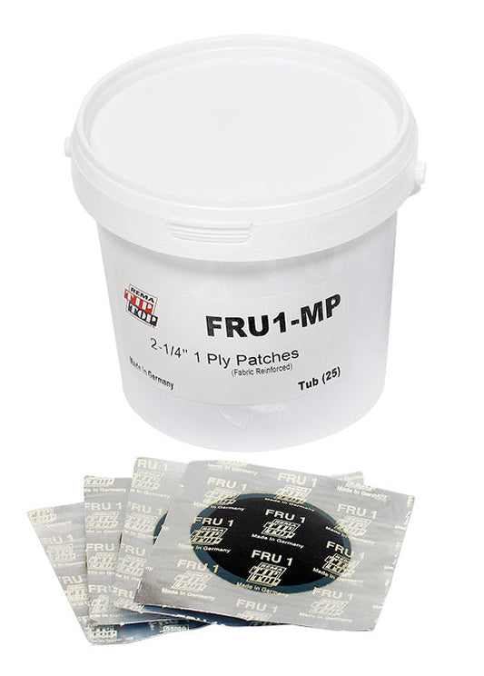Rema FRU1-MP Universal Patch, 2-1/4" Round, 1 Ply (25 unit bucket)