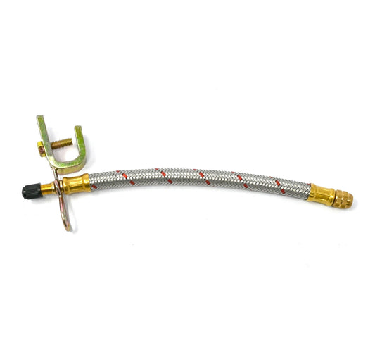 Flexible Braided Metal Rubber Valve Extension - 8.25 Inches (210mm)
