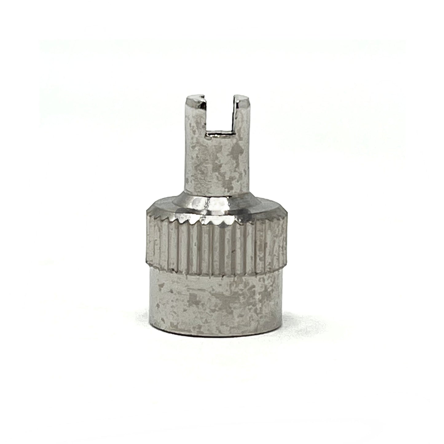Metal Valve Cap, Nickle Plated - With Core Remover - Bag of 100