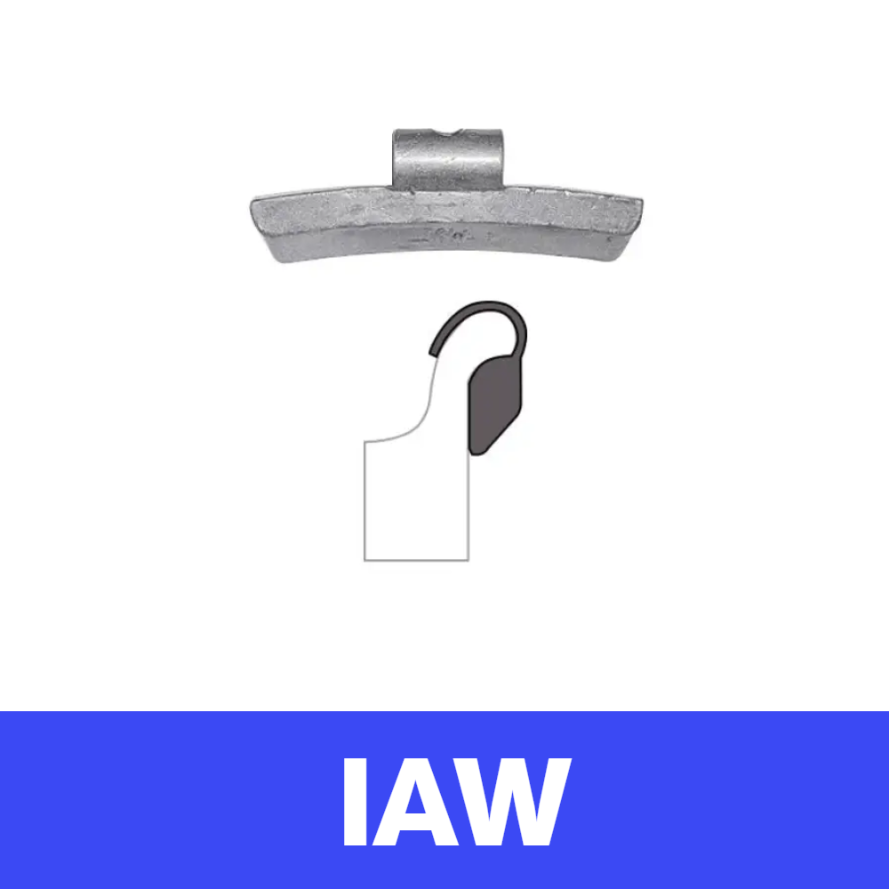 Clip-On WW - IAW Profile 60 g, Box of 25 - Lead "Blue"