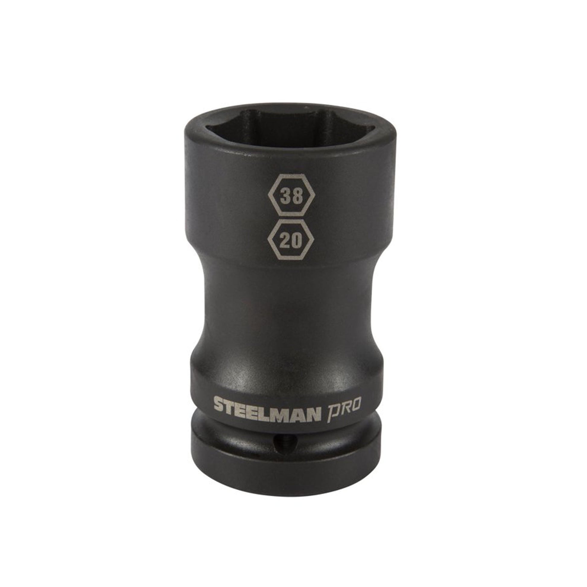 1-Inch Drive by 38mm 6-Point by 20mm 4-Point Combo Budd Wheel Impact Socket