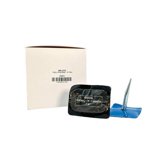 Kex 375 Combi-Unit, Reinforced, Quilled, 1/4" Stem, 1.3/4" x 3" Patch (25 bx)