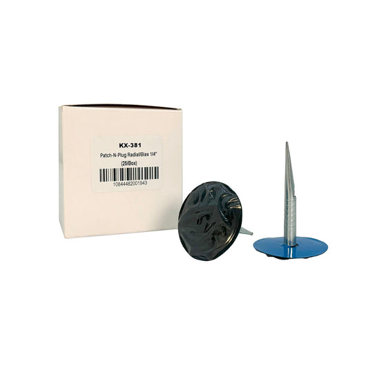 Kex 381 Combi-Unit, Universal, Quilled, 1/4" Stem, 1.7/8" Round Patch (25 bx)