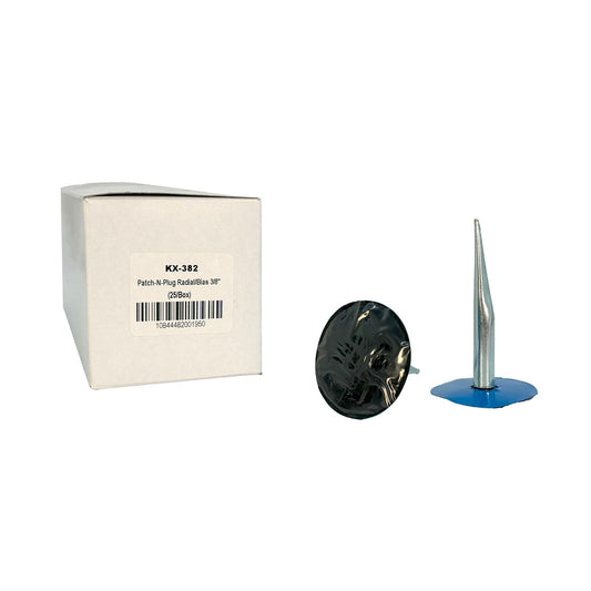Kex 382 Combi-Unit, Universal, Quilled, 3/8" Stem, 1.7/8" Round Patch (25 bx)