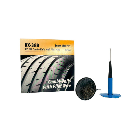 Kex 388 Combi-Unit, Universal, Lead Wire, 3/8" Stem, 2" RD Patch (25 bx)